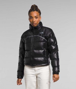 The North Face 2000 Retro Nuptse Dunjakke Dame Sort | DANMARK RAOJY