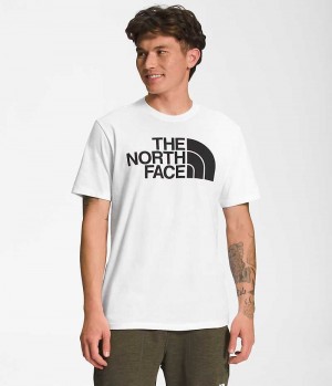 The North Face Kort Sleeve Half Dome T-Shirt Herre Hvide | DK GKVQN
