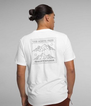The North Face Kort Sleeve Solo T-Shirt Herre Hvide | DK KZVXR