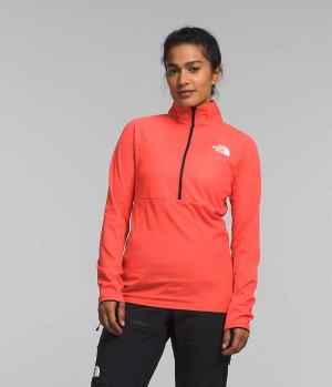 The North Face Summit Series FUTUREFLEECE™ LT ½-Zip Sweatshirt Dame Orange | DK FETCY