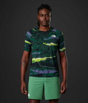 The North Face Summit Series High Trail Run Kort Sleeve T-Shirt Herre Flerfarvede | DK RLUZB