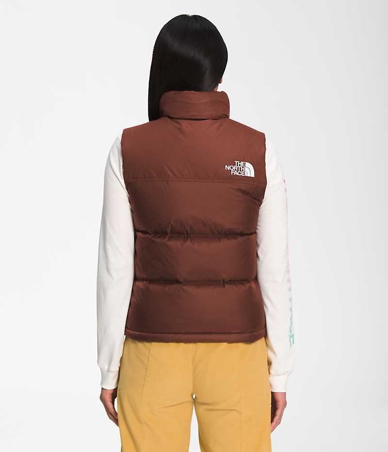 The North Face 1996 Retro Nuptse Dunvest Dame Brune | DK DQFGE