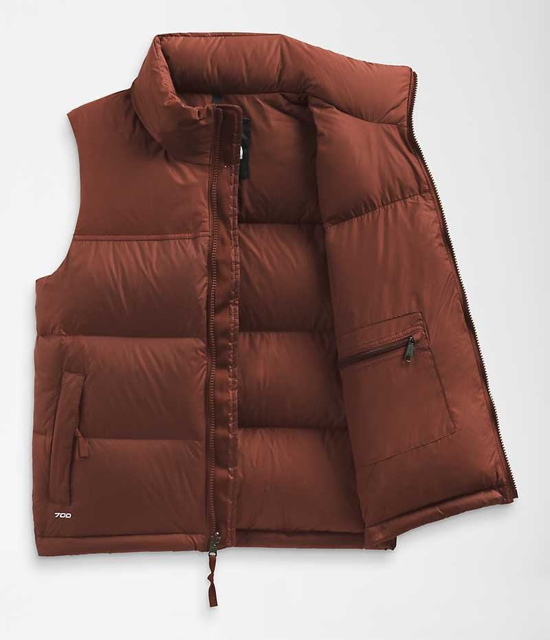 The North Face 1996 Retro Nuptse Dunvest Dame Brune | DK DQFGE