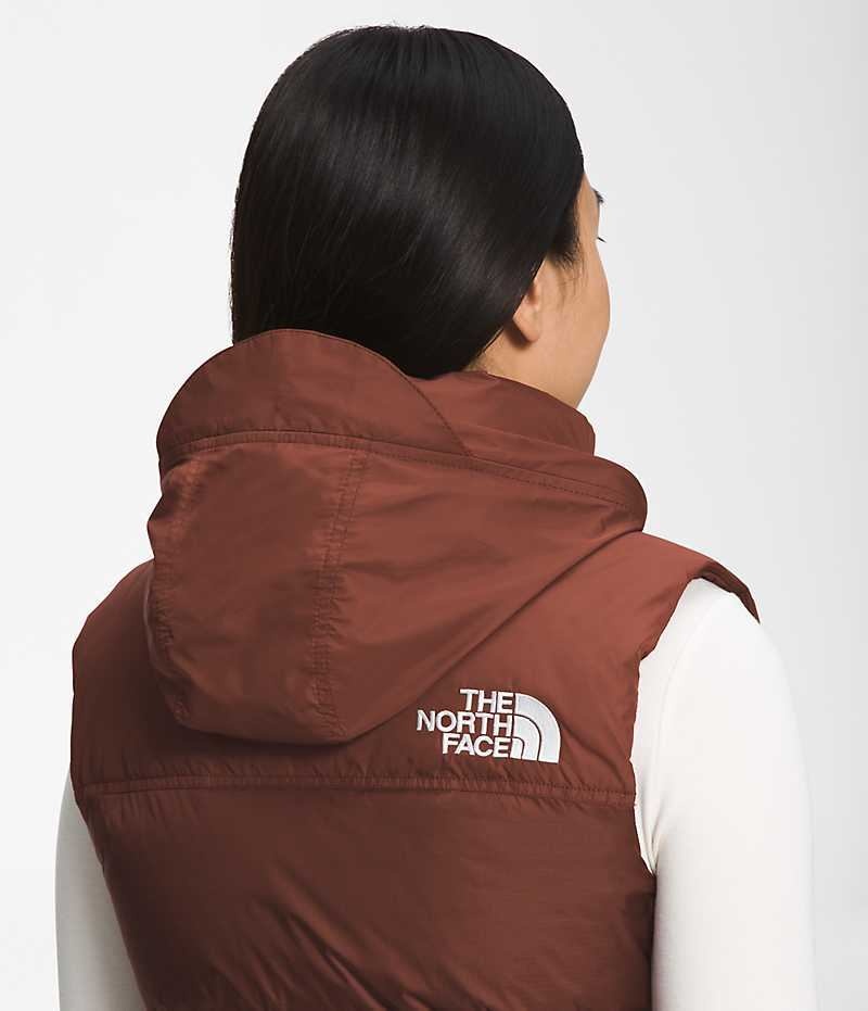 The North Face 1996 Retro Nuptse Dunvest Dame Brune | DK DQFGE