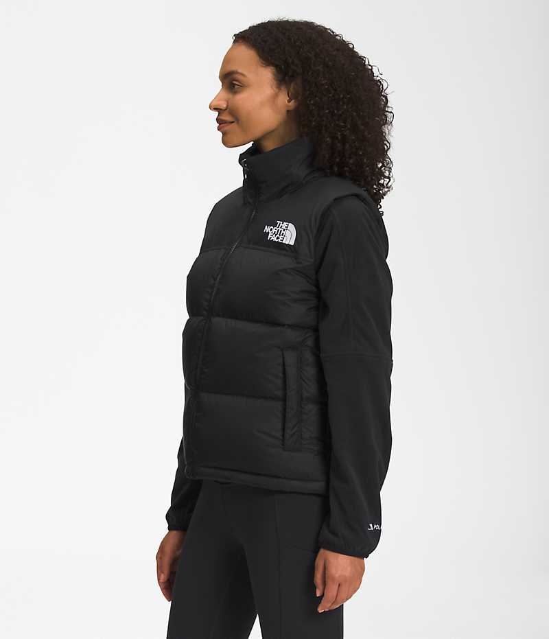 The North Face 1996 Retro Nuptse Dunvest Dame Sort | DANMARK TFBIL
