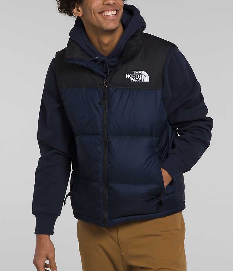 The North Face 1996 Retro Nuptse Dunvest Herre Mørkeblå | DK IBPWL