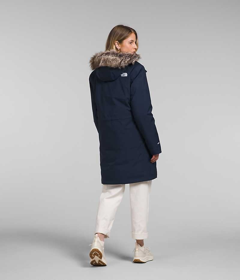 The North Face Arctic Parka Dame Mørkeblå | DANMARK HKBEA