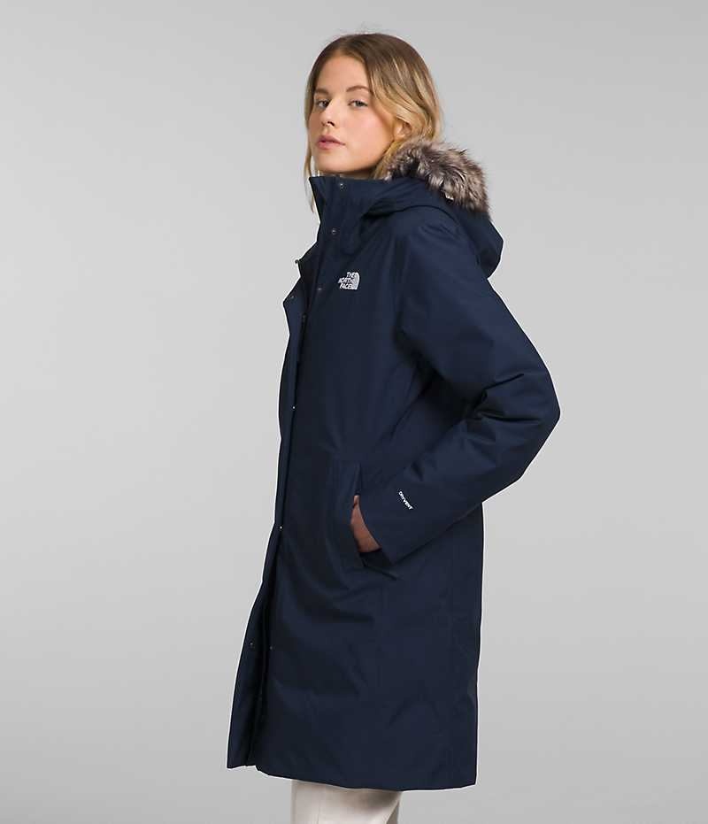 The North Face Arctic Parka Dame Mørkeblå | DANMARK HKBEA