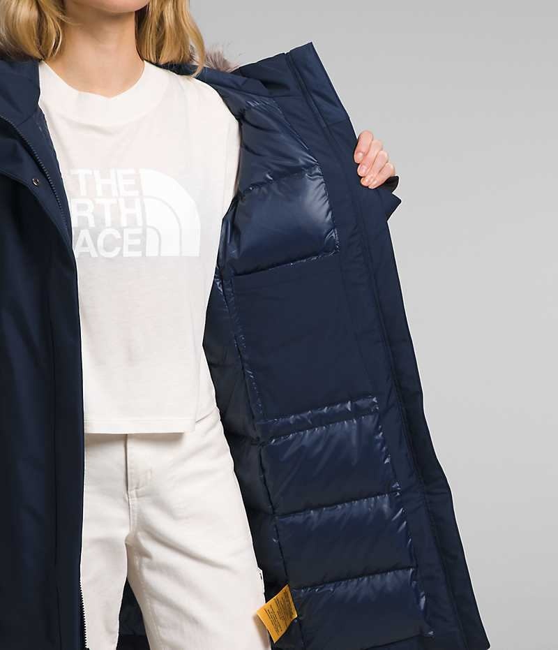 The North Face Arctic Parka Dame Mørkeblå | DANMARK HKBEA