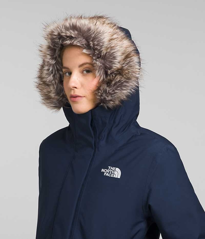 The North Face Arctic Parka Dame Mørkeblå | DANMARK HKBEA