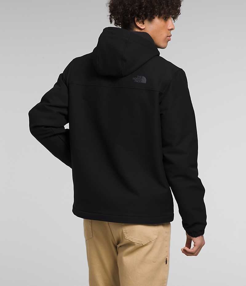 The North Face Camden Thermal Hoodie Softshell Jakke Herre Sort | DK VBWKX