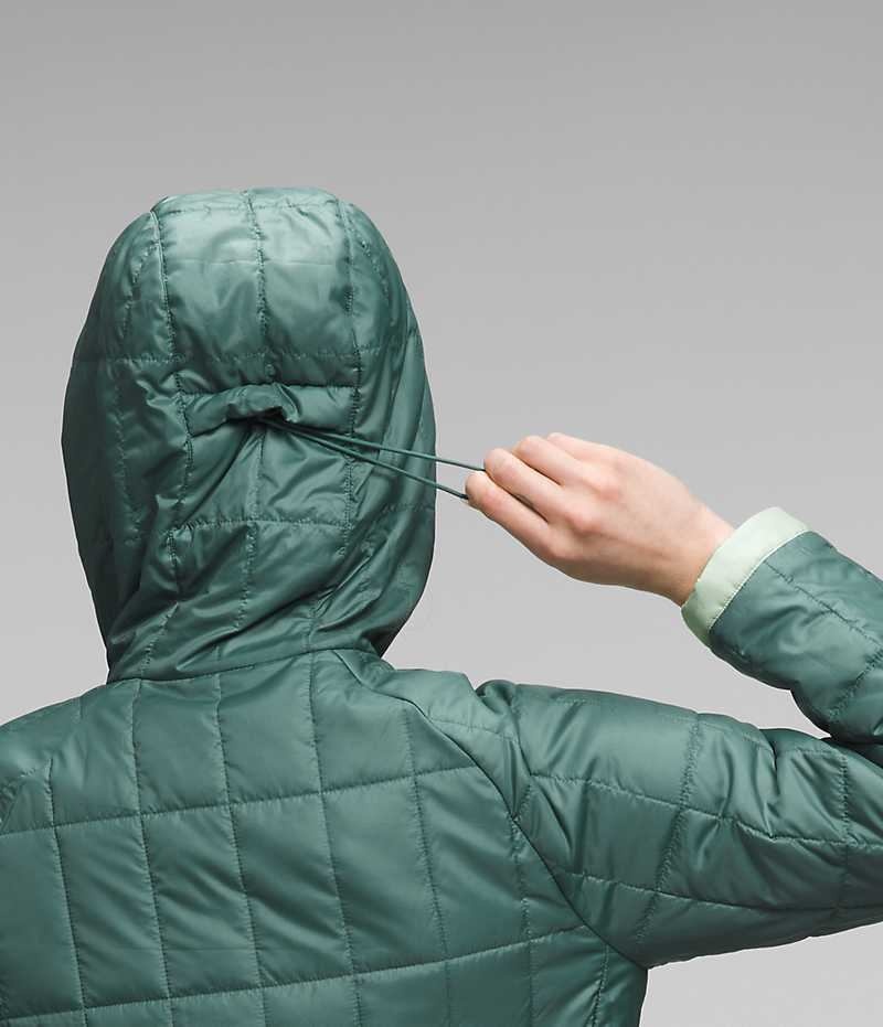 The North Face Circaloft ¼-Zip Pullover Dunjakke Dame Turkis | DANMARK JYDCQ