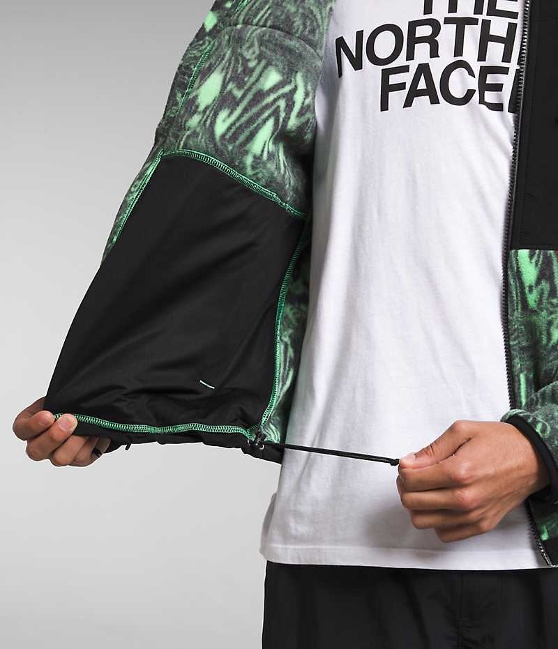 The North Face Denali Fleece Jakker Herre Grøn Sort | DANMARK KRZNL