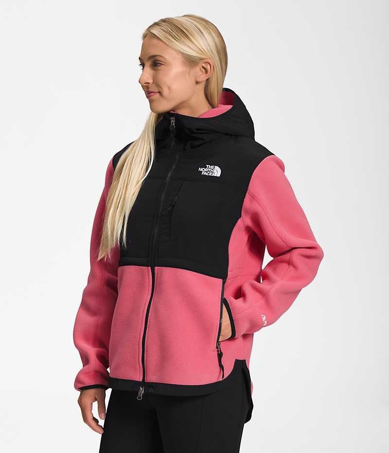 The North Face Denali Hoodie Fleece Jakker Dame Lyserød | DANMARK MSYDE