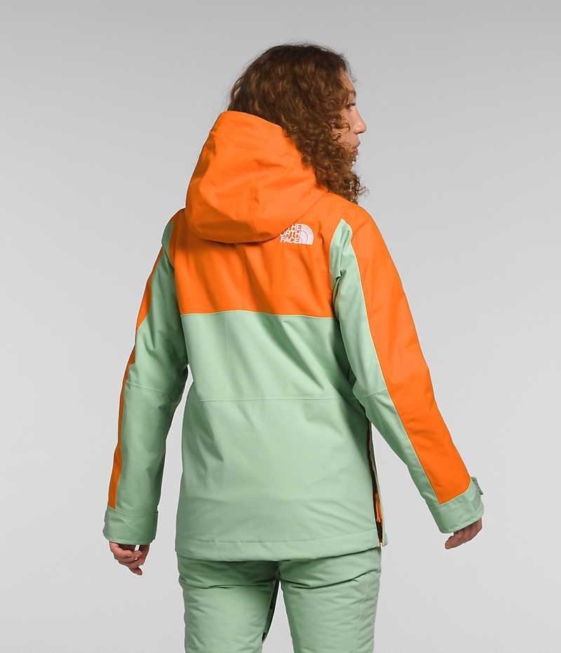 The North Face Driftview Anorak Isolerede Jakker Dame Mintgrønne Orange | DANMARK NBUPA