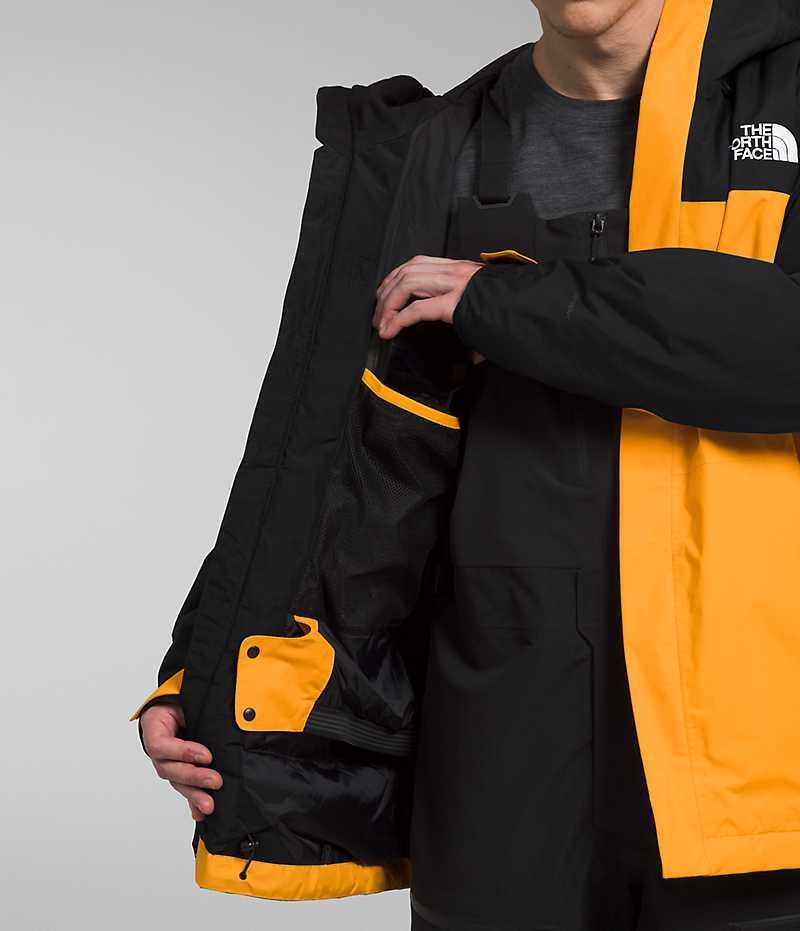 The North Face Freedom Isolerede Jakker Herre Guld Sort | DANMARK CEDVK