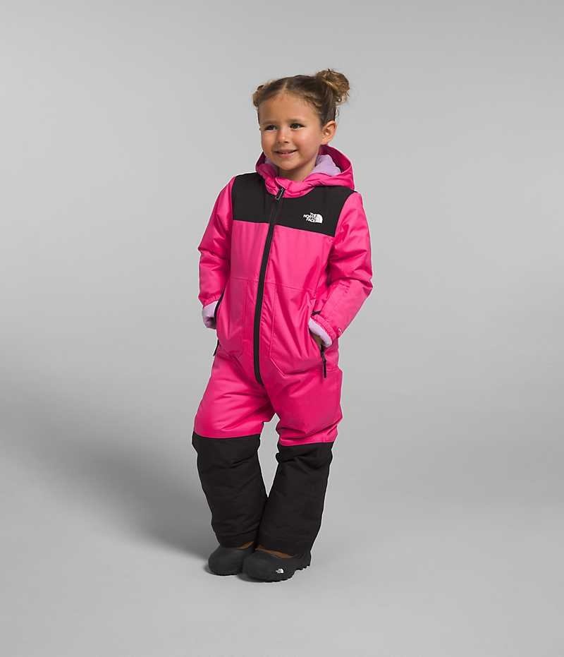 The North Face Freedom Snow Suit Dunjakke Pige Lyserød | DK GLFQP