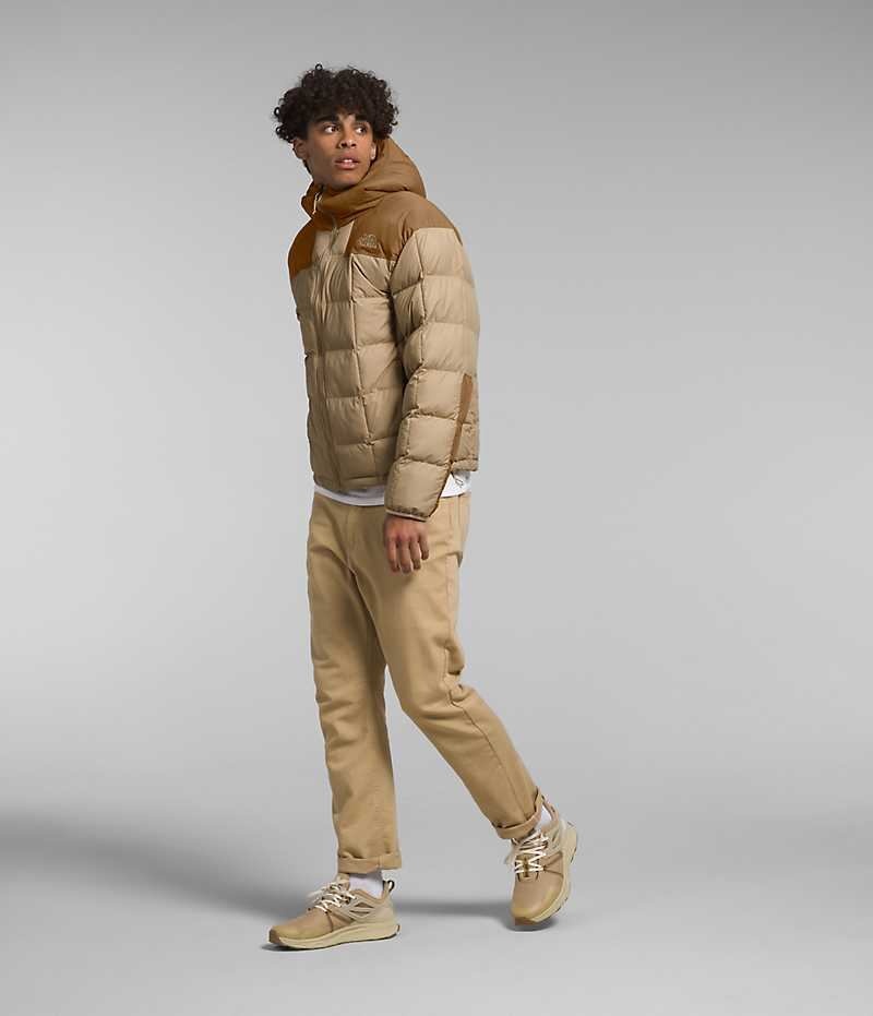 The North Face Lhotse Reversible Hoodie Dunjakke Herre Khaki | DANMARK LIKWP