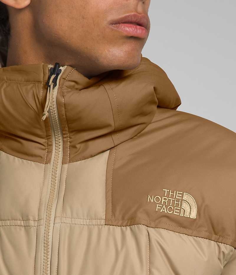 The North Face Lhotse Reversible Hoodie Dunjakke Herre Khaki | DANMARK LIKWP