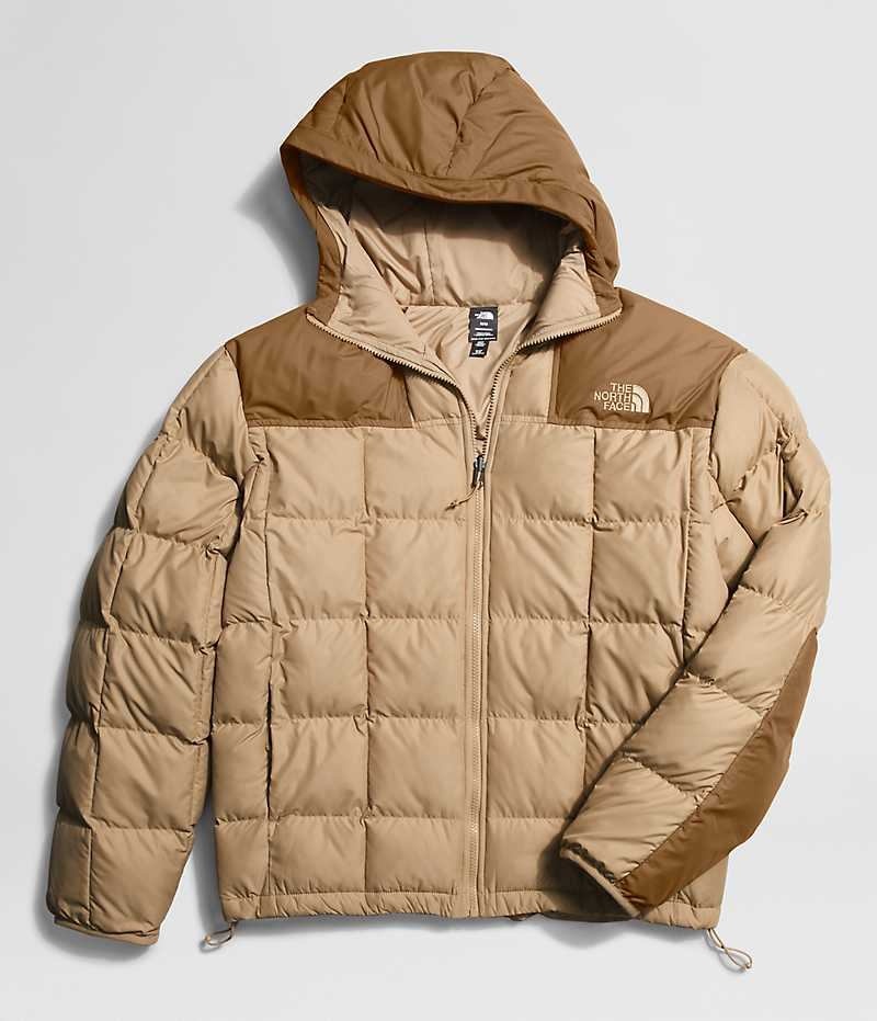 The North Face Lhotse Reversible Hoodie Dunjakke Herre Khaki | DANMARK LIKWP