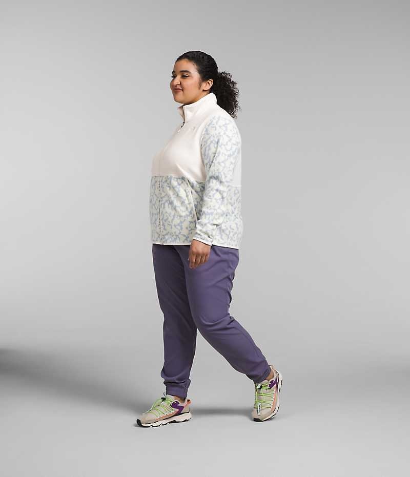 The North Face Plus Alpine Polartec® 100 Fleece Jakker Dame Hvide | DANMARK HDCSF