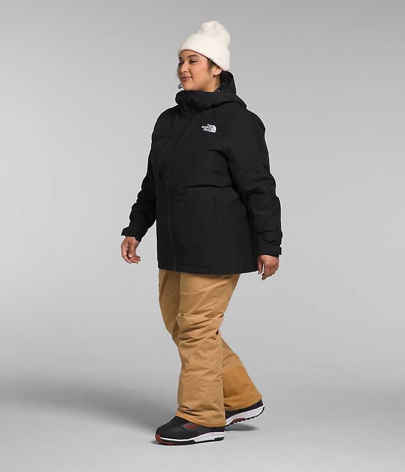 The North Face Plus ThermoBall™ Eco Snow Triclimate® Isolerede Jakker Dame Sort | DANMARK AQKOB