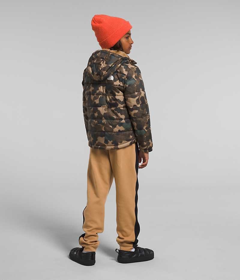 The North Face Reversible Mt Chimbo Full-Zip Hætte Fleece Jakker Drenge Camo | DK MHNKW