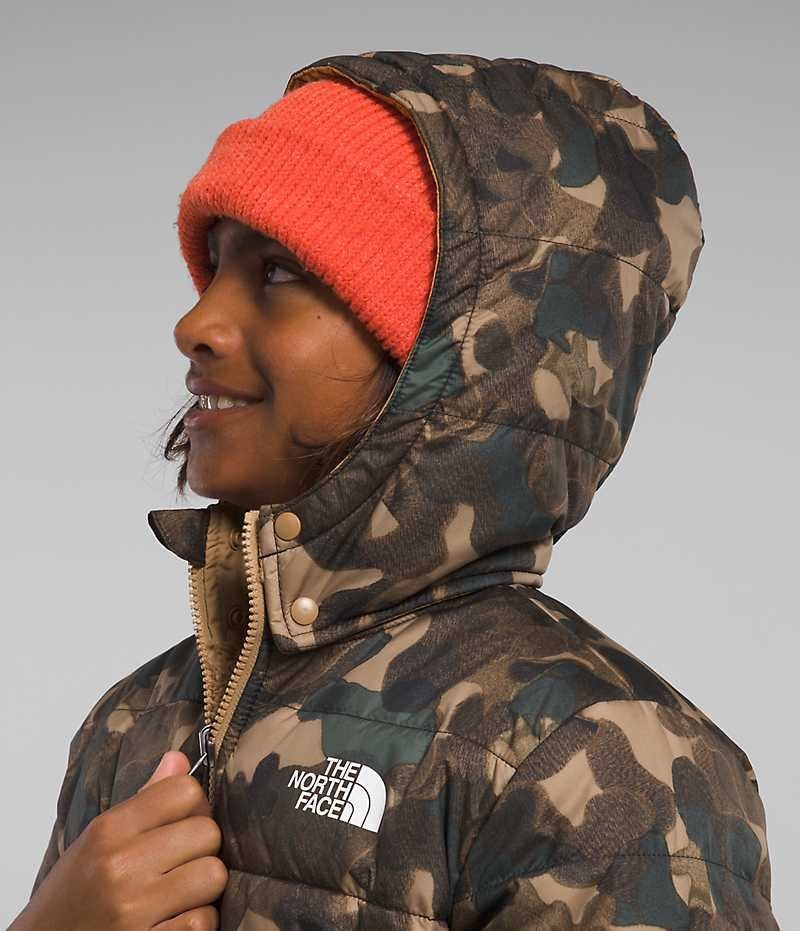 The North Face Reversible Mt Chimbo Full-Zip Hætte Fleece Jakker Drenge Camo | DK MHNKW