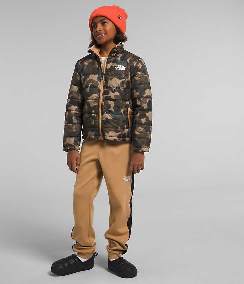 The North Face Reversible Mt Chimbo Full-Zip Hætte Fleece Jakker Drenge Camo | DK MHNKW