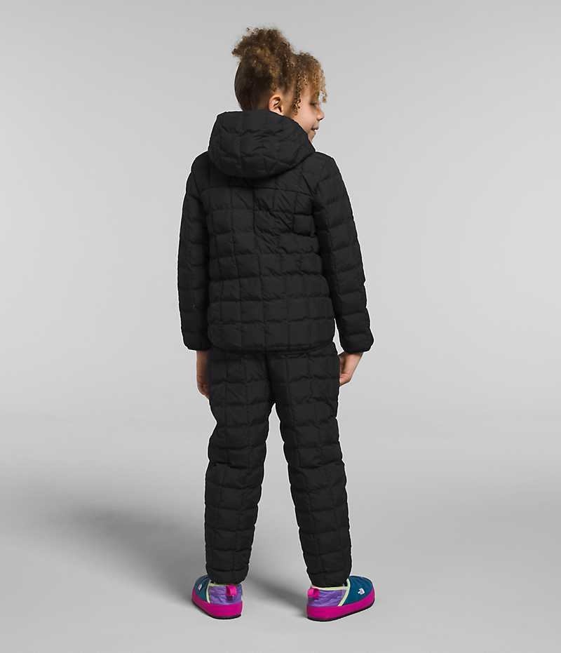 The North Face Reversible ThermoBall™ Hætte Dunjakke Pige Sort | DANMARK URSYZ