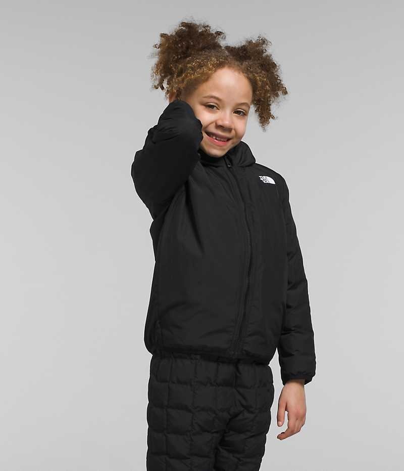 The North Face Reversible ThermoBall™ Hætte Dunjakke Pige Sort | DANMARK URSYZ