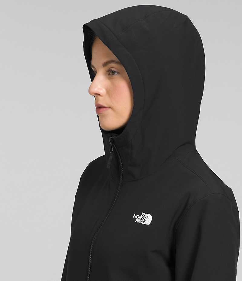 The North Face Shelbe Raschel Hoodie Softshell Jakke Dame Sort | DANMARK CWXAO
