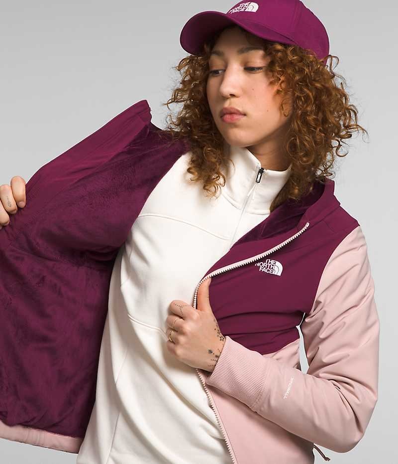 The North Face Shelbe Raschel Hoodie Softshell Jakke Dame Lyserød | DK OSLWB