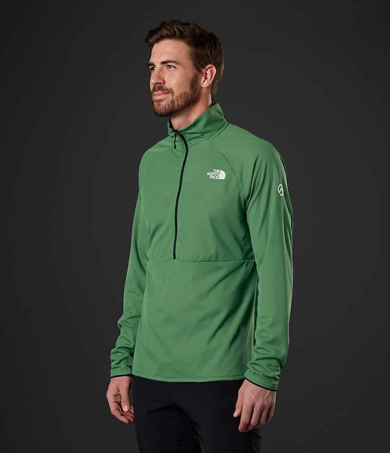The North Face Summit Series FUTUREFLEECE™ LT ½-Zip Pullover Herre Grøn | DANMARK SDWIP