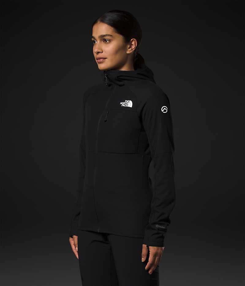 The North Face Summit Series FUTUREFLEECE™ Full-Zip Hoodie Fleece Jakker Dame Sort | DANMARK DOWJT