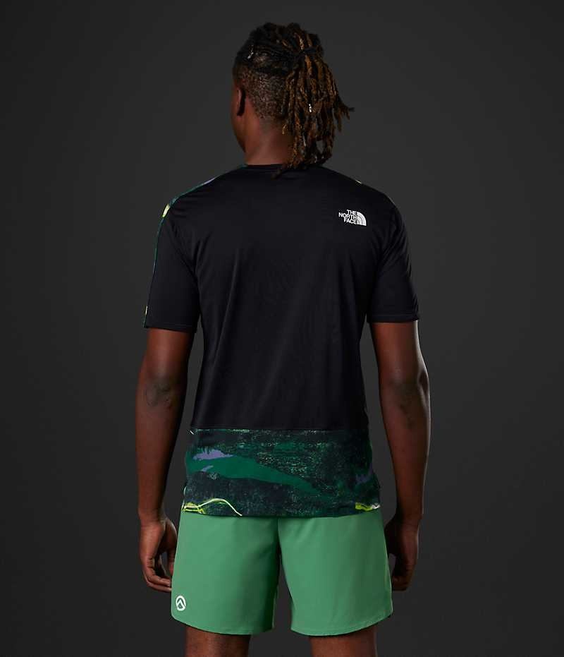 The North Face Summit Series High Trail Run Kort Sleeve T-Shirt Herre Flerfarvede | DK RLUZB