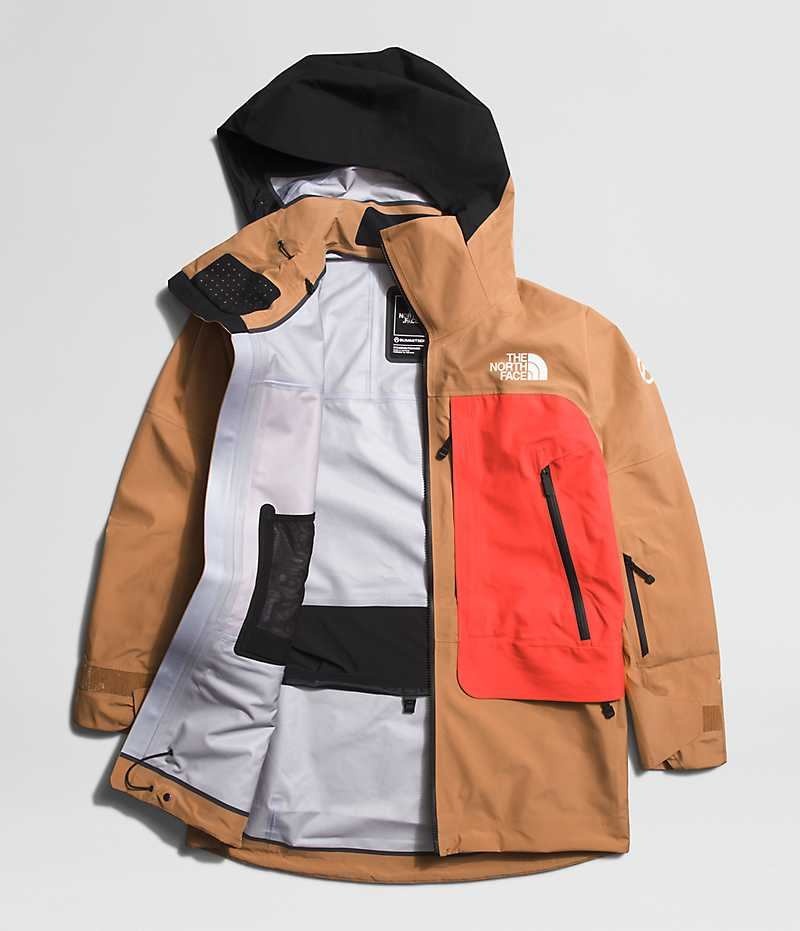 The North Face Summit Series Verbier GTX Isolerede Jakker Dame Brune Orange | DANMARK JCNLY