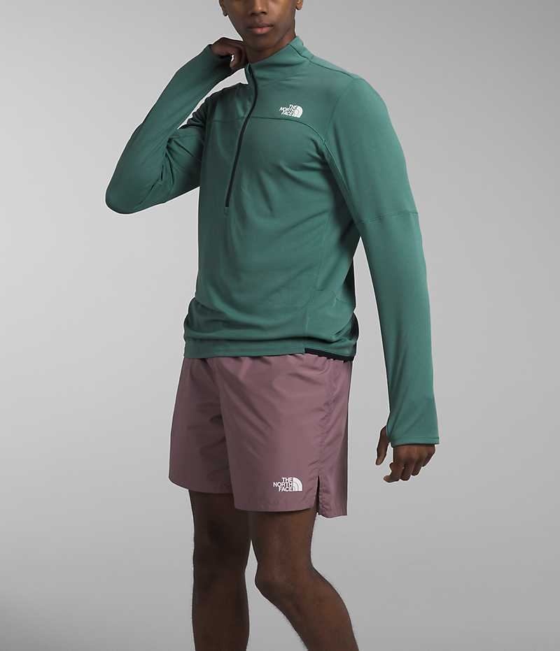 The North Face Sunriser ¼-Zip Sweatshirt Herre Grøn | DK YOHEN