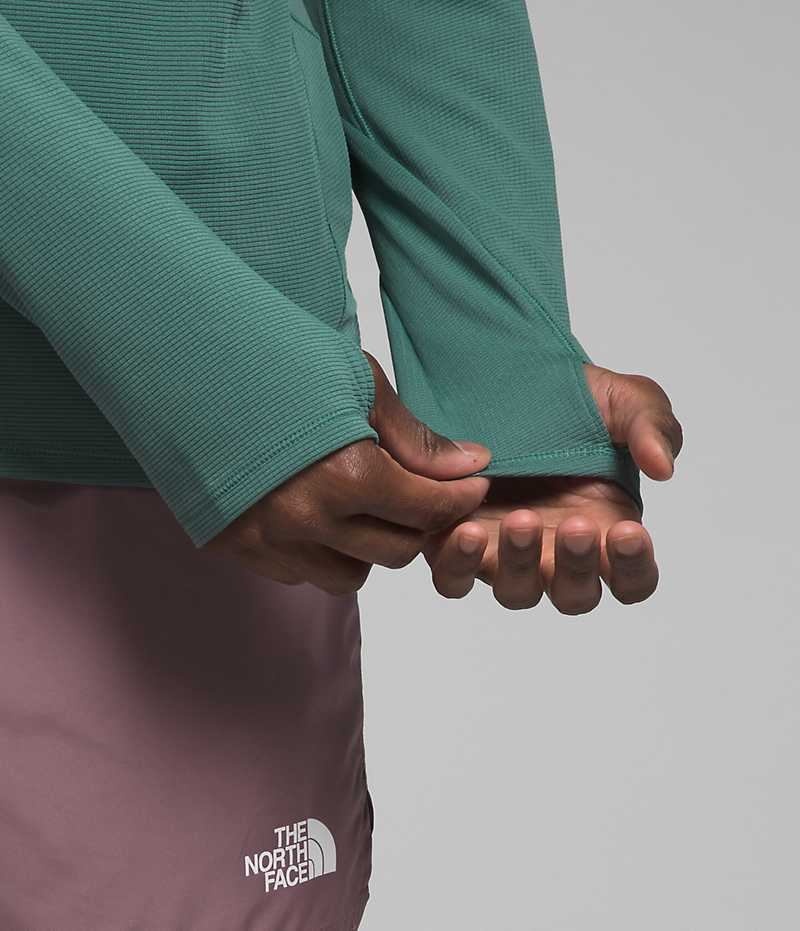The North Face Sunriser ¼-Zip Sweatshirt Herre Grøn | DK YOHEN