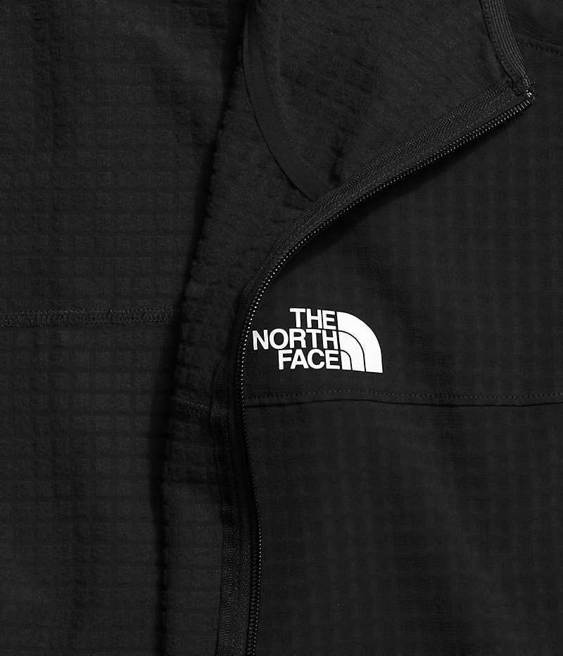 The North Face Tekware™ Grid Hoodie Fleece Jakker Herre Sort | DANMARK QZIUD