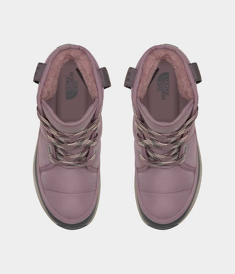 The North Face ThermoBall™ Blonder Up Luxe Vandtætte Vinterstøvler Dame Fuchsia | DK JWSXF