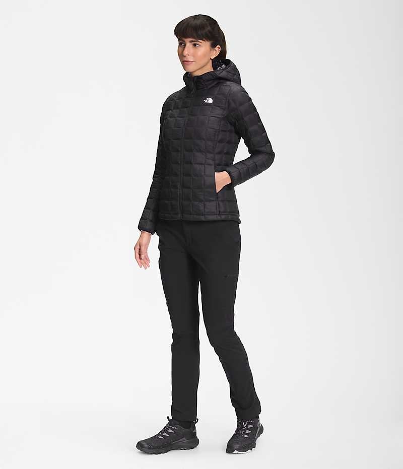 The North Face ThermoBall™ Eco Hoodie 2.0 Dunjakke Dame Sort | DK QVGDZ