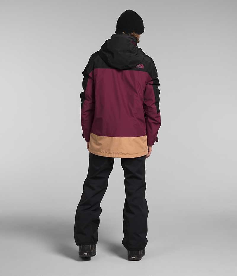 The North Face ThermoBall™ Eco Snow Triclimate® Hættejakke Herre Fuchsia Sort | DANMARK KXVHS