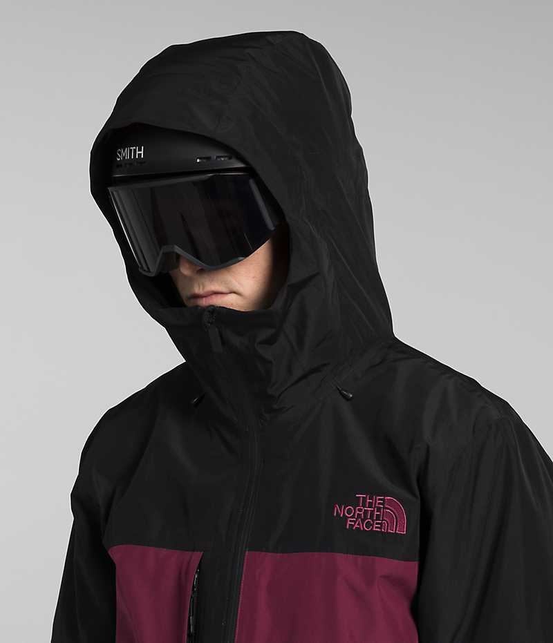 The North Face ThermoBall™ Eco Snow Triclimate® Hættejakke Herre Fuchsia Sort | DANMARK KXVHS