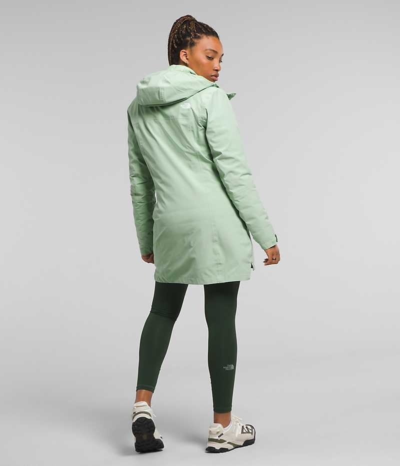 The North Face ThermoBall™ Eco Triclimate® Parka Dame Mintgrønne | DANMARK GBVFE