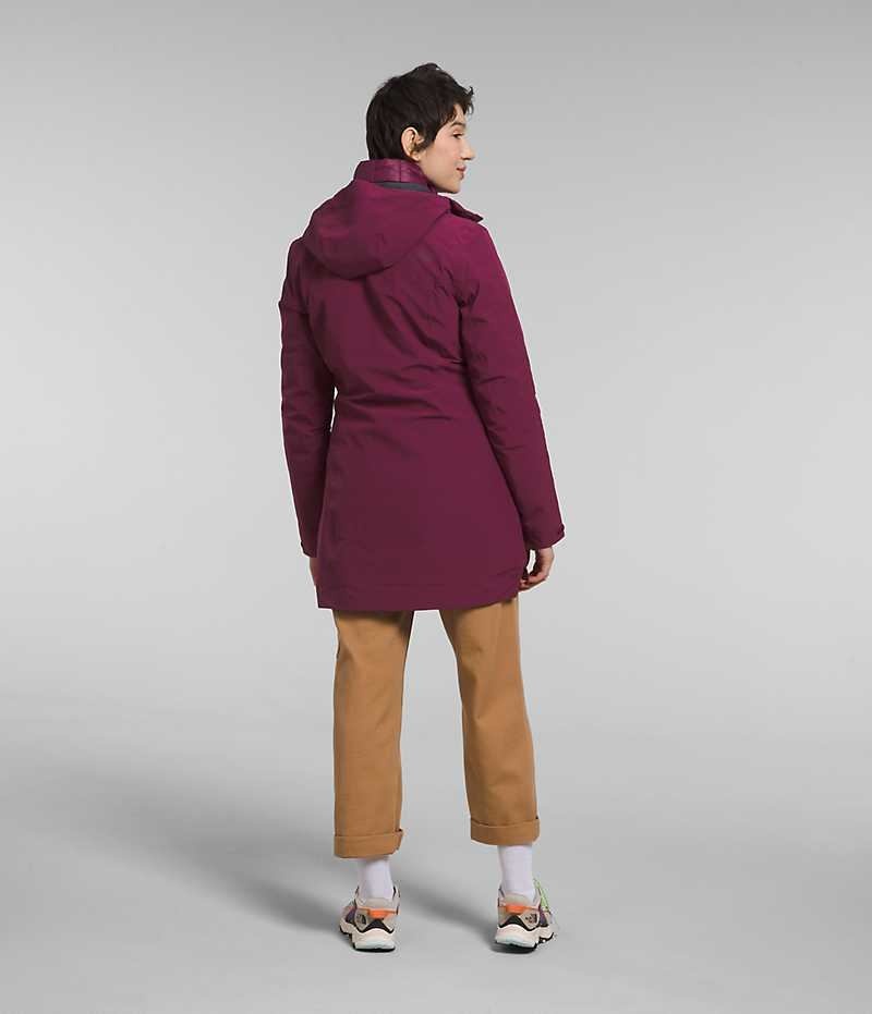 The North Face ThermoBall™ Eco Triclimate® Parka Dame Bordeaux | DK XPBEF