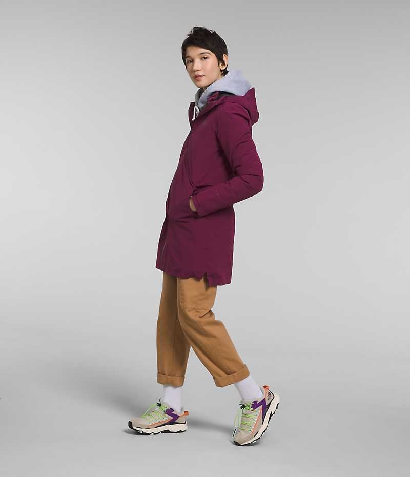 The North Face ThermoBall™ Eco Triclimate® Parka Dame Bordeaux | DK XPBEF