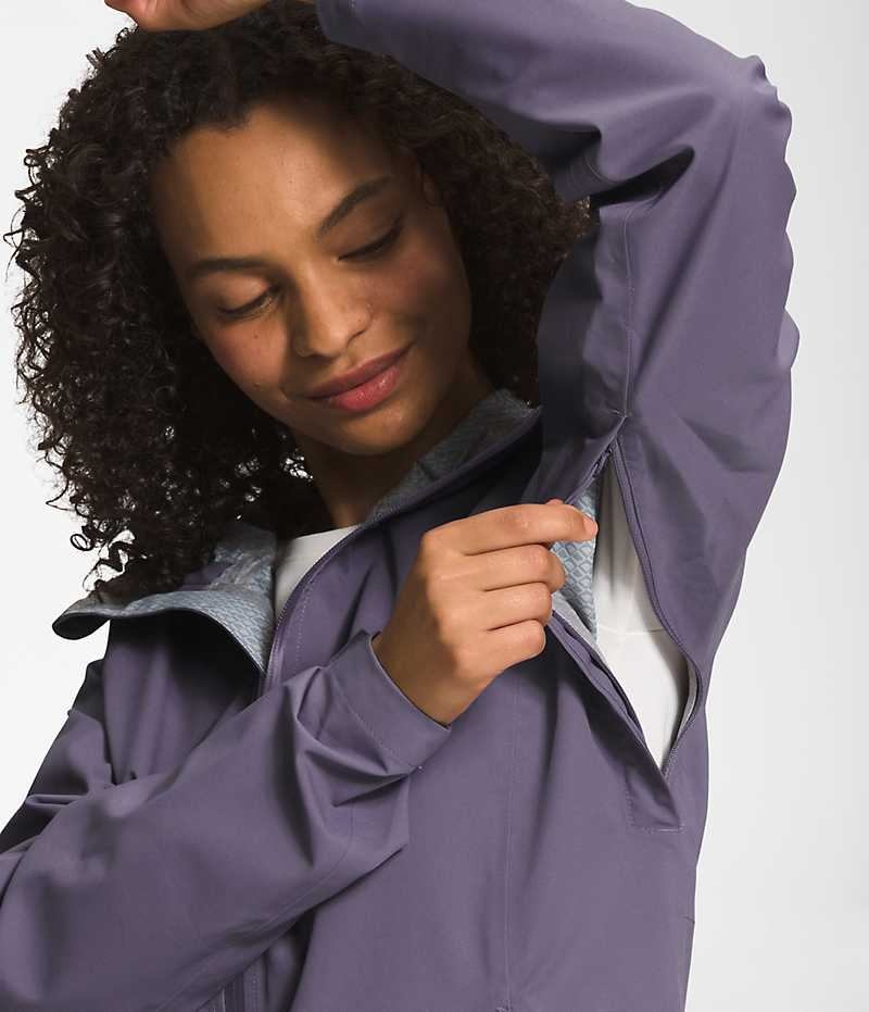 The North Face Valle Vista Stretch Regnjakke Dame Lilla | DK AFSLO