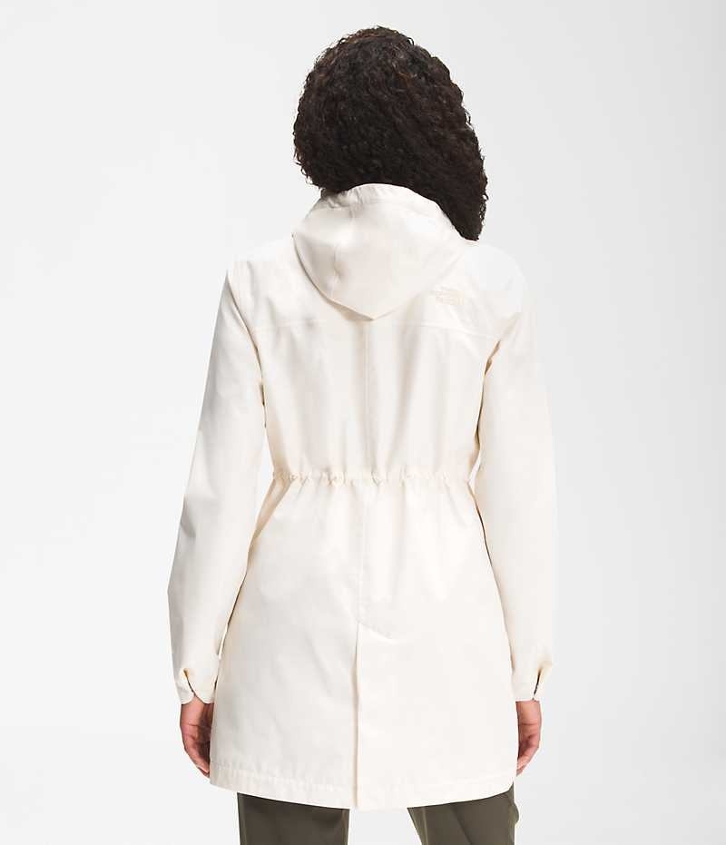 The North Face Woodmont Parka Dame Hvide | DANMARK DJZUC